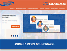 Tablet Screenshot of inphaseelectric.com